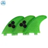 Surf Fins Double Tabs L Fin Honeycomb Surfboard Fin Green color surfing fin Quilhas thruster surf accessories 231225