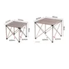 Mobilier de Camping Table pliante d'extérieur, Tables de Camping portables pique-nique en alliage d'aluminium léger carré petit bureau de jardin