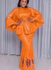 Этническая одежда Африканские вечерние платья Африканский модельер Платье женское на свадьбу Вечернее Базен Рич