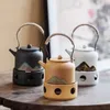 Style japonais poêle à thé chaud théière service à thé bougie poêle à thé thé parfumé thé chaud petite théière infuseur à thé ensembles de thé 231225