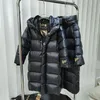 -30 graden donsjack kinderen casual jas met capuchon winter jongens lange kleding zwarte gouden voering meisjes warme parka's XMP381 231226