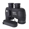 Telescope Binoculars 2021 New 10X50 Binoculars Zoom Rangefinder Military Hunting HD Marine Compass Telescope Eyepiece Waterproof Nitrogen Bak4 BlackL231226