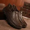Högkvalitativ set Foot Business Leather Shoes Head Layer Cowhide Soft Sole bekväma Casual Men Size 48 231226
