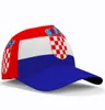 Kroatië Baseball Cap Aangepaste naam Nummer Teamlogo Hr Hat Hrv Land Reizen Kroatische Natie Hrvatska Republiek Vlag Hoofddeksel1387274