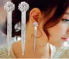 Dangle Chandelier Trendy Long Tassel Crytal Party Drop Earrings For Women Silver Color Female Fashion Jewlery Shinning Luxury Ha5930413