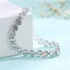 Fashion Brands Designer Round Cut CZ Stone Bracelet for Women Classical Tennis Bracelet & Bangle Jewelery Gift346w