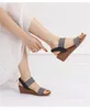 Pu Dress Sandals Fashion Bimooth Slippers Wedges Brand For Women S Summer Size Big Sapatos Mulheres TPR SOLE HAPELOS BM SAPAÇÃO BM SAPAÇÃO