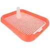 Pet Toilet Train Supply Plastic Tray Large Small Dogs Puppy Indoor Antislip Pallets Litter housebreaking 231225