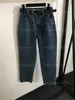 Conjunto de duas peças Mulheres Designer Roupas Moda Novo Terno Mangas Compridas Em Torno Do Pescoço Jaqueta Reta Perna Jeans Jaquetas E Calças Conjuntos Para Mulheres Roupas