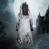 Женские блузки Средневековый костюм вампира для косплея Женская сексуальная тонкая готическая блузка с капюшоном Винтажная с длинным рукавом Ведьма Хэллоуин Карнавальная вечеринка