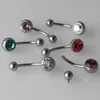 Kettingen Astm F136 Titanium 14g Intern Schroefdraad Navelpiercings Navel Bars Buikringen Piercing Lichaam Sieraden