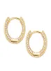 New Style Huggie Hoop Earrings ICED OUT Full Cubic Zircon Bling Men and Women Hip Hop Jewelry6014128