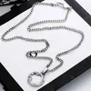 Lettre Thai argent chaîne collier rétro Couple collier Hip hop hommes et femmes pendentif bijoux cadeau accessoire 248v