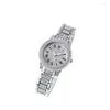 Montres-bracelets imiter diamant incrusté montres chaîne Montre pour femmes petit délicat luxe Quartz Relogio Feminino Montre Femme