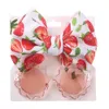 Lunettes de soleil 6 ensembles/lot de lunettes de soleil à fleurs, imprimé de fruits, bandeau en Nylon pour bébé garçon et fille, lunettes mentales de bord de mer, accessoires pour enfants