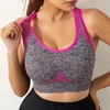 Shapers Femmes Femmes Sports Bras Strappy Rembourré Soutien Moyen Yoga Soutien-Gorge Tops D'entraînement Pour 5 Voies Longues