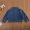 PUDCOCO Kleinkind Kinder Mädchen Denim Jean Herbst Jacke Knopf Mantel Outwear Tops Outwear 1-6Y Unterstützung Großhandel 231225