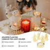 Candle Holders Carousel Holder Rotary Tea Light Centerpiece Elegant Spinning For Christmas Valentine's Day