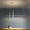 Ljuskronor modern minimalistisk LED -ljuskrona dimbar svart för bord matsal kök bar hängslampa belysning hängande design lyster