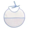 12pcsSet YB0011 Baby Waterproof Bib Spädbarn Saliv handdukar burpdukar Cross Stitch 231225