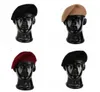 Bérets des Forces spéciales de l'armée, chapeau en laine, couleur noir et rouge, casquette militaireBerets6351148