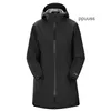 メンズデザイナーアクティブウェアアークテイズパーカージャケットコートArcheopteryx Salal GTX Waterproof Mid Length Women's Hardshell Charge Coat 3Web