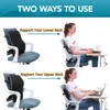 Lumbar Support Pillow for Office Chair Back Support Car, Computer, Gaming Chair, Recliner Memory Foam Back Cushion for Pain Relief Improve Posture