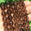 Bracelets Natural Smoky Quartzs Genuine Stone Beads Faceted Crystal Loose Spacer Beads for Jewelry Diy Making Charms Bracelet Accessories