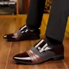 Classic Business Dress Men Shoes Formal Slip On Mens Oxfords Footwear Elegent Leather For Loafers Wine Red 231226