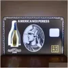 Outils de bar Bar à vin rechargeable American Express Amex LED Présentateur de bouteille Champagne Glorifier Affichage Plateau de service VIP pour salon Nig Otg0J
