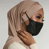 Ethnic Clothing Muslim Inner Hijab Cap For Women Forehead Cross Elastic Turban Islamic Head Scarf Undercaps Woman Headcover