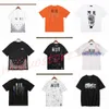 2024 MENS Designer T koszule amiry nadrukowane moda Man T-shirt Najwyższa jakość bawełniane koszulki Luksusowe luksusowe streetwear Hip Hop Tshirts Rozmiar S-xl