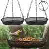 2 plateaux d'alimentation pour oiseaux, mangeoires rondes en métal 18184cm, arbres de Patio de jardin suspendus, fournitures pour animaux de compagnie 231225