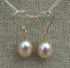 Ris Pearl Earringlight Pink Natural Freshwater Pearl Dangle Earring925 Silver JewelleryLady039s Wedding Birthday Present1335946