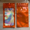 Small Glittery Aluminum Foil Bag Reclosable Mini Zip lock Mylar Pouch Heat Seal Coffee Bean Seed Sample Packing Storage Bag 6x10cm Uesw Ahah