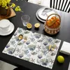 Zomer Conch Shell Zeester Tafelmat Bruiloft Vakantie Feest Eetkamer Placemat Keuken Accessoires Servet 231225