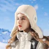 Beretten Ski Down Bomber Hat Women Cap Winter Katoen Buiten Skiën Winddichte waterdichte oorbeveiliging Rijwol warm