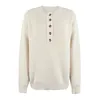 Pulls pour femmes Boutons-Up Côtelés Tricotés Femmes Coupe ample Automne Hiver Pulls Tops Femme Casual Pulls Roses