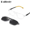 Ralferty 2-in-1-Sonnenbrille für Kinder, magnetisch, zum Aufstecken, Brillengestelle für Kinder, Brillengestell mit Rezept, Myopieoptik, 0 Dioptrien, 231225