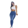 Jeans slim a vita media da donna primaverili Pantaloni skinny in denim elasticizzato moda Street Casual Abbigliamento femminile S-2XL 231226