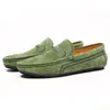 Véritable cuir hommes mocassins Zapatos De Hombre robes formelles hommes chaussures affaires décontracté vert Orange mocassin baskets appartements 231226