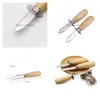 Other Kitchen Tools Wood-Handle Oyster Shucking Knife Tools Stainless Steel Oysters Knives Kitchen Food Utensil Tool Ss0428 Drop Deliv Otrsc