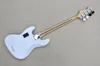 4 strängar Cwhite Active Electric Bass Guitar med 20 banden Rosewood Freboard Red Pearl PickGuard Anpassningsbar