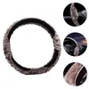 Steering Wheel Covers 1 Pc Protector Plush Vehicle Handle Cover Car