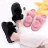 Slippers Ears Women Warm Indoor Winter Furry Comfort Home Shoes Footwear Soft Cotton Fluffy Flat