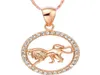 Whole Aries Taurus Gemini Cancer Leo Virgo Libra Scorpius Sagittarus Capricornus Aquarius Pisces Pendant Gold Necklace6099087