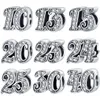 925 argent Fit breloque 925 Bracelet CZ numéro 13 perles ensemble de breloques pendentif bricolage perles fines bijoux 7640275