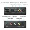 Connecteurs 32192khz Hifi Dac Amp convertisseur Audio numérique vers analogique Rca 3.5mm Jack amplificateur casque Toslink sortie coaxiale optique Dac