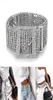 Yeni Gümüş Full Rhinestone Diamante Moda Kadın Kemer Sequins Korse Kemer Harajuku Bayanlar Bel Cazibesi Aksesuar Boyutu Y200424865807012737