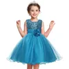 Robe d'été pour petites filles, tenue princesse florale, sans manches, décontractée, Costume de fête d'anniversaire, à paillettes, pour enfants, 231226